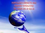 IMPLICAII DIRECTE ALE TEORIEI EVOLUIEI N VIAA DE ZI CU ZI