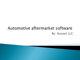 Automotive-Aftermarket-software