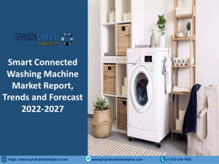 Smart Connected Washing Machine Market Report PDF 2022-2027: Regional Analysis