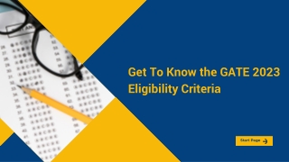 Get To Know the GATE 2023 Eligibility Criteria