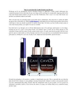 Cavilla Eyelash Serum