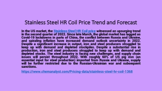 Stainless Steel HR Coil Demand