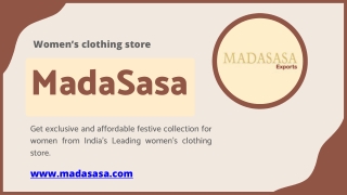 Buy Indo-western dresses for women|Stylish One-piece|MADASASA