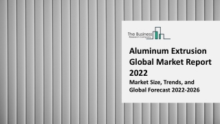 Aluminum Extrusion Market 2022: Size, Share, Segments, And Forecast 2031