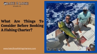 Things to Consider Before Booking The Best Fishing Charter