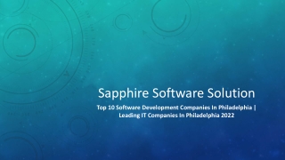 Top 10 Software Development Companies In Philadelphia-Leading IT Companies In Philadelphia 2022