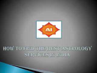 How to find the Best Astrology Services in India