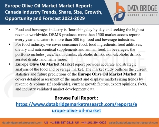 Europe Olive Oil Market Market Size