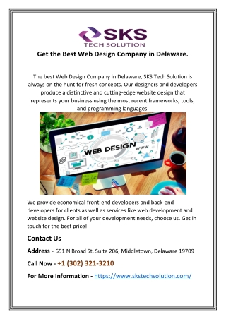 Get the Best Web Design Company Delaware