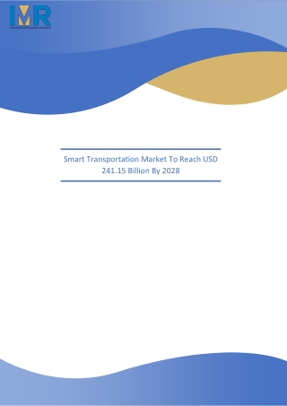 Smart Transportation Market