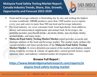 Malaysia Food Safety Testing Market