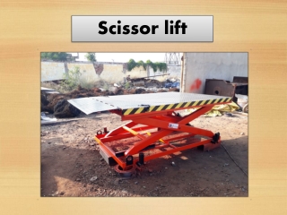 Scissor Lift Manufacturers in Chennai