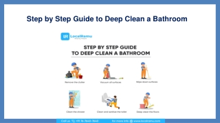 Step by Step Guide to Deep Clean a Bathroom