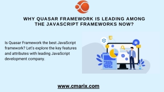 Why Quasar Framework Is Leading Among The JavaScript Frameworks Now?