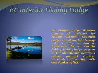 BC Interior Fishing Lodge