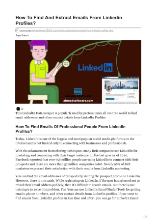 1How To Find And Extract Emails From Linkedin Profiles