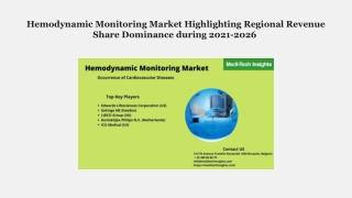 Hemodynamic Monitoring Market Size, Share and Forecast 2026 with Top Competitor