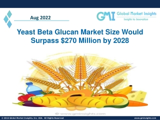 Yeast Beta Glucan Market Size Would Surpass $270 Million by 2028