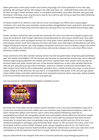 Slot Gacor Online Terbaru Serta Terbaik