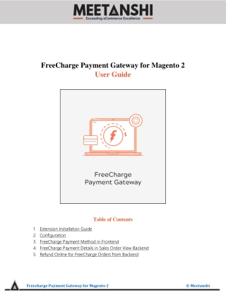 Magento 2 FreeCharge Payment Gateway