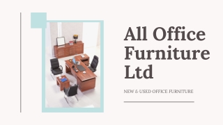 Second Hand Office Furniture