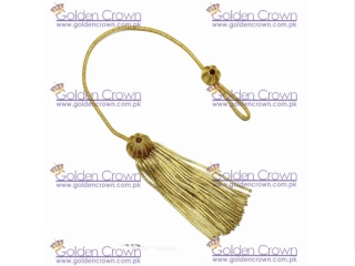 Academic Doctoral Graduation Cap Tam Gold Bullion Strand Tassel Twisted Metallic Thread