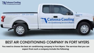 Best Air Conditioning Company in Fort Myers