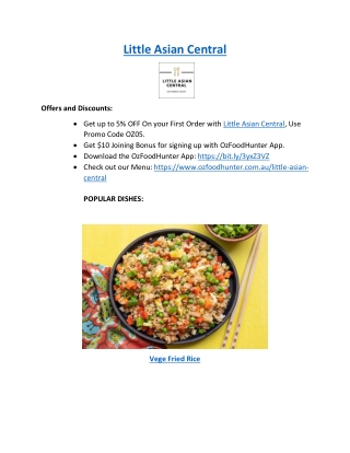 5% Off - Little Asian Central Kotara, NSW