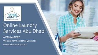 Online Laundry Services Abu Dhabi