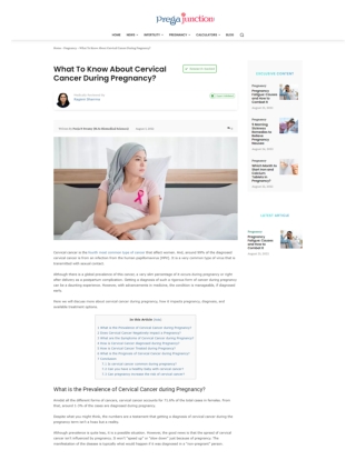 What To Know About Cervical Cancer During Pregnancy