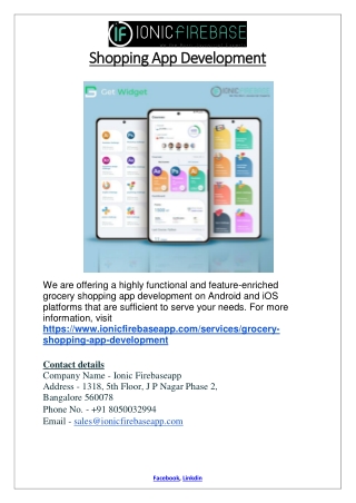 Shopping App Development