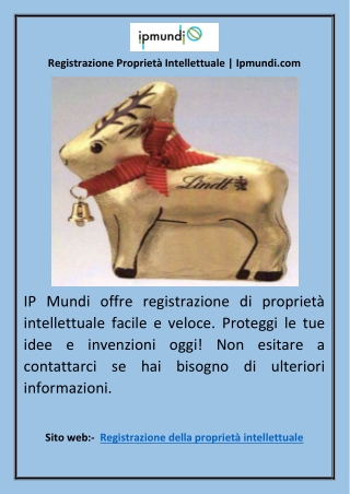 Registrazione Proprietà Intellettuale | Ipmundi.com