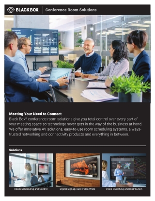 Black Box Flyer Conference Room Solutions