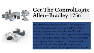 Get The ControlLogix Allen-Bradley 1756 | Marci Network Hardware