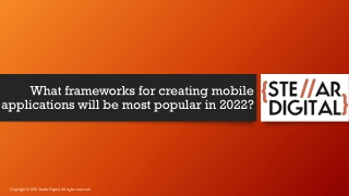 What frameworks for creating mobile applications will be most popular in 2022