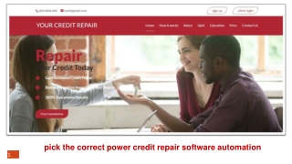 pick the correct power credit repair software automation