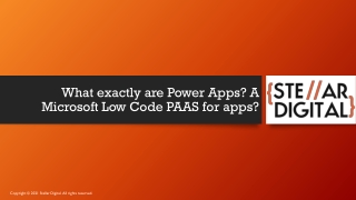 What exactly are Power Apps A Microsoft Low Code PAAS for apps