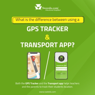 Difference between GPS tracker & Transport App | Sweedu Education ERP Software