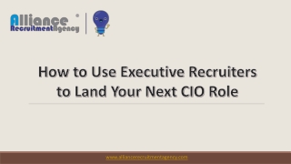 CIO Recruitment | CIO Recruiters | CIO for Hire