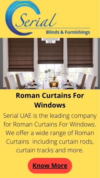 Roman Curtains for windows