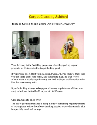 Carpet Cleaning Ashford