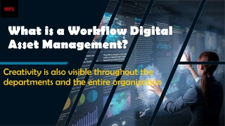 Workflow Digital Asset Management