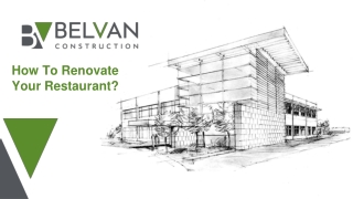 Slides - How To Renovate Your Restaurant_