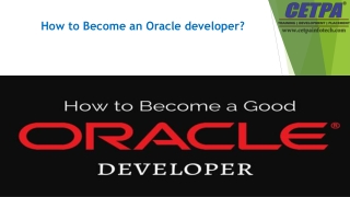 How to Become an Oracle developer