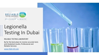 Legionella Testing In Dubai_