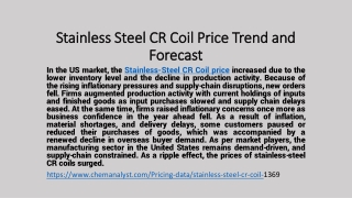 Stainless Steel CR Coil Demand