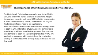 Get the full information about UAE attestation services in Delhi