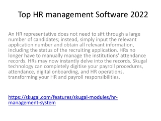 Top HR management Software 2022