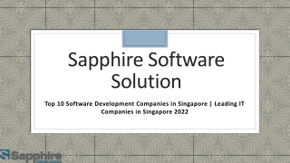 Top 10 Software Development Companies in Singapore-Leading IT Companies in Singapore 2022