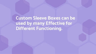 sleeve boxes ppt